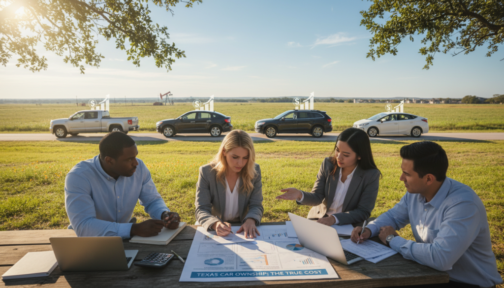Texas car ownership costs comparison with different vehicle types and expenses